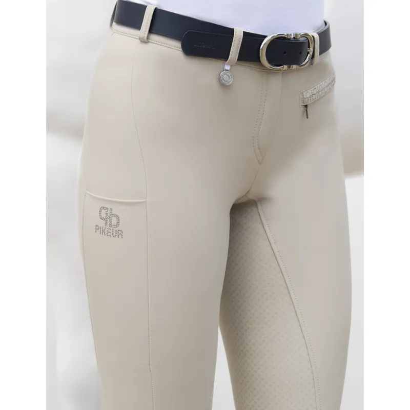 Pikeur Vally Ladies Full Grip Competition Breeches - Vanilla Cream-2